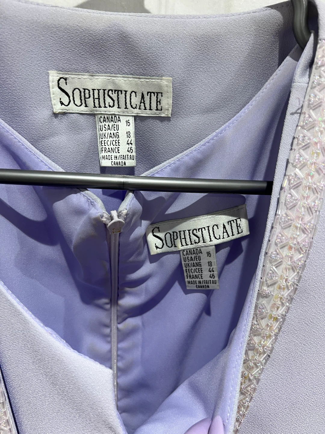 Lavender Suit Dress Size 16 - photo 4