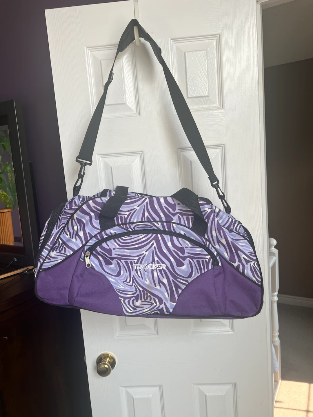 Tracker Duffle Bag - Purple Zebra Print - photo 2