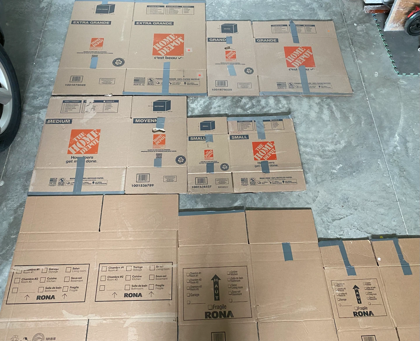 Cardboard Moving Boxes