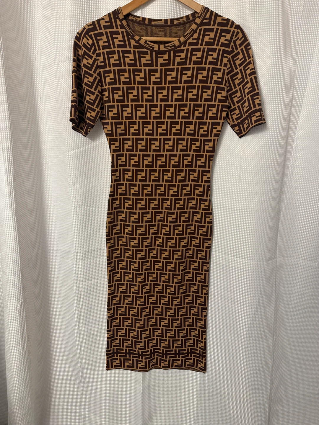 Fendi FF Monogram Fitted Dress