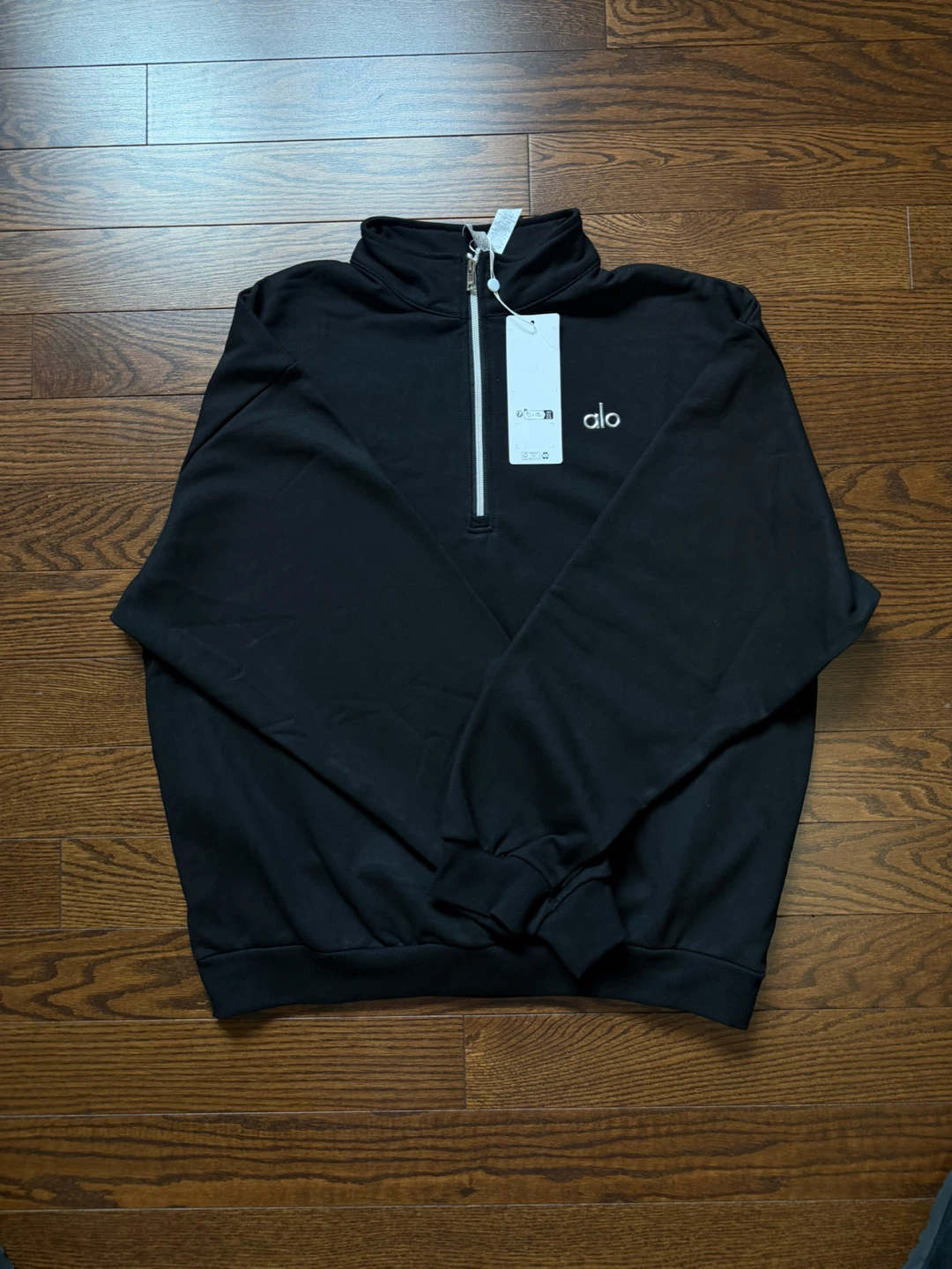 Alo Black Quarter Zip Sweatshirt