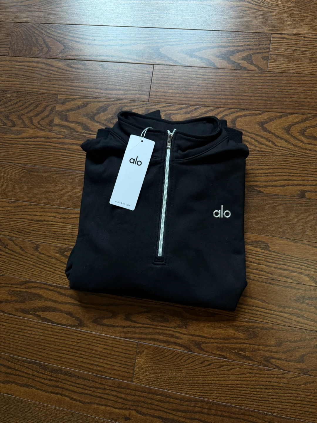 Alo Black Quarter Zip Sweatshirt - photo 2