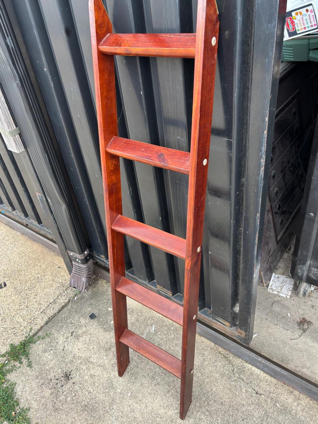 Wooden cherry Ladder Shelf