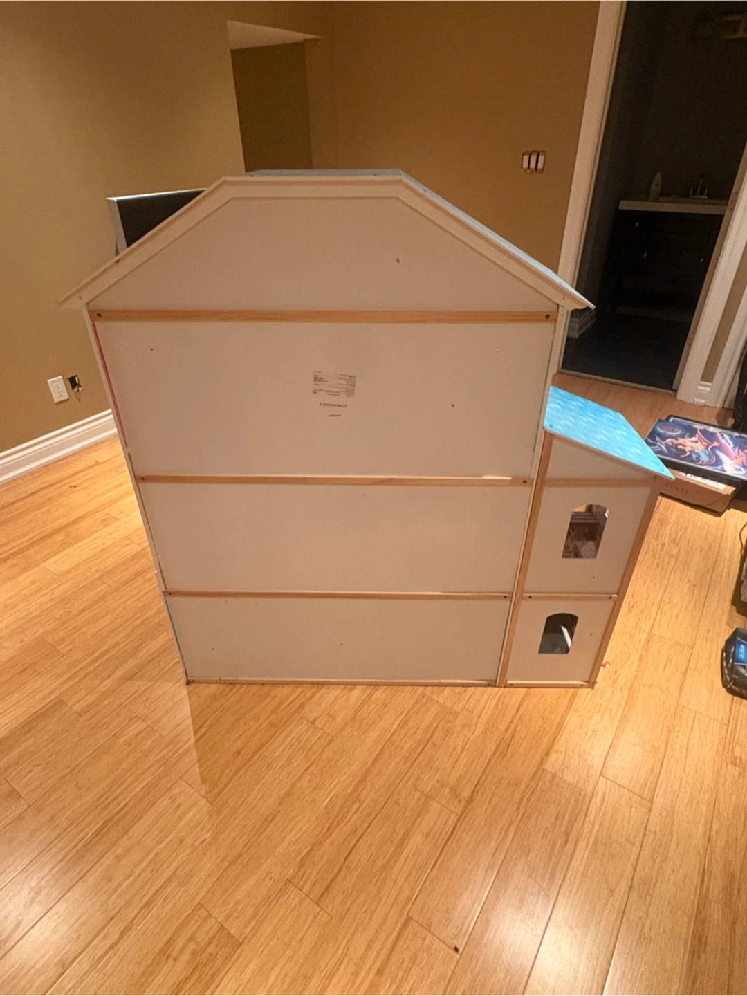 Wooden Dollhouse with Furniture - photo 2