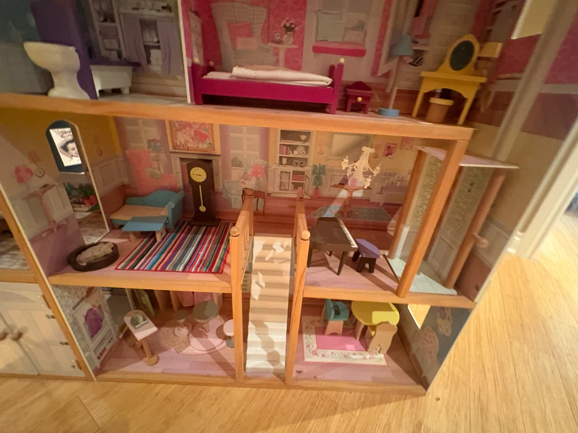 Wooden Dollhouse with Furniture - photo 5