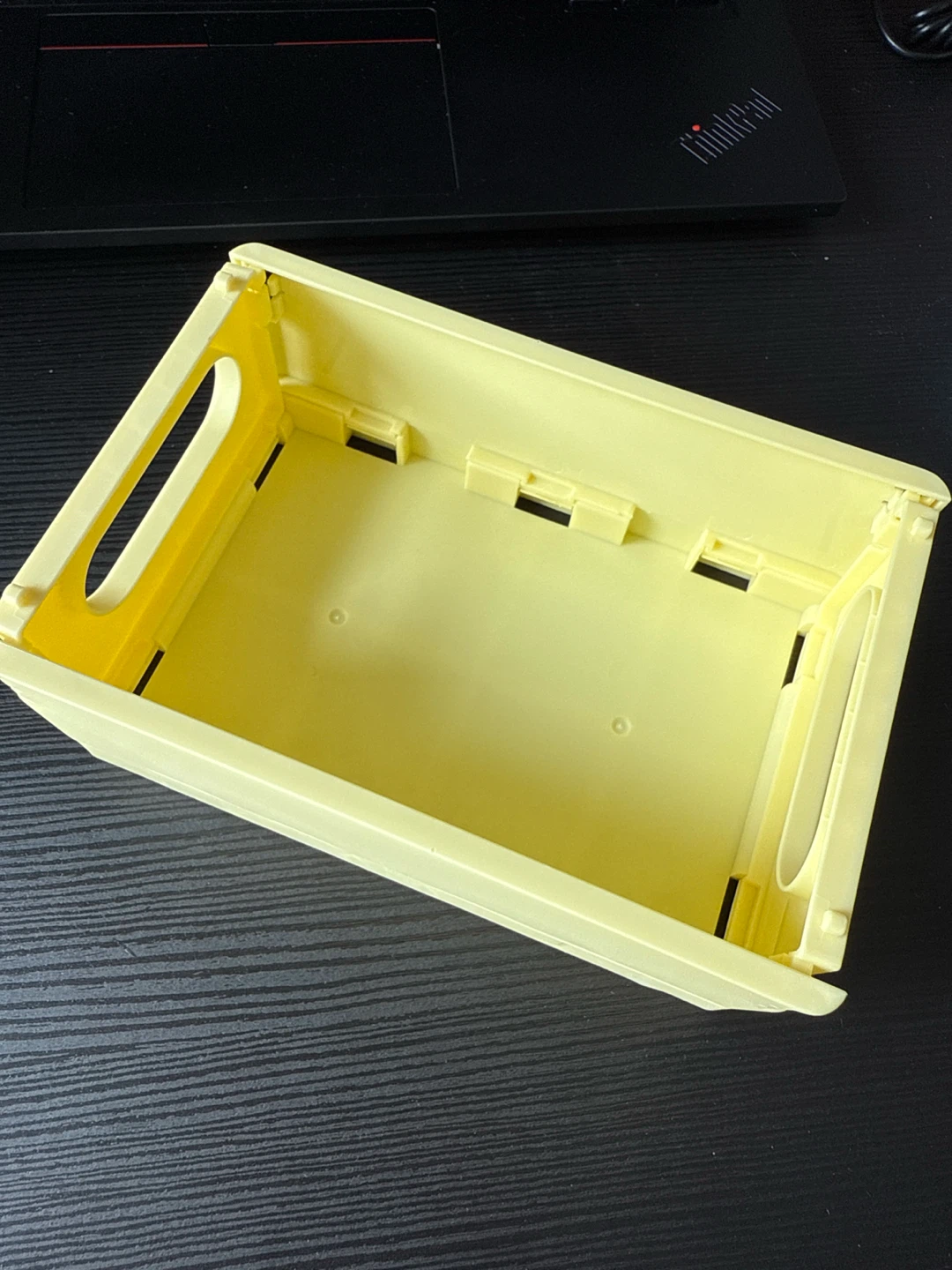 Brand New Collapsible Storage Box - Yellow & White