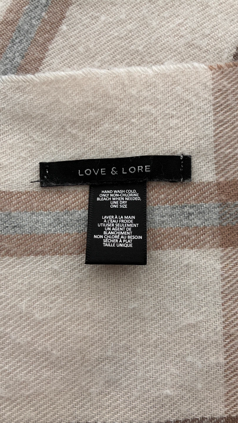 Love & Lore Plaid Scarf-186x73cm - photo 4