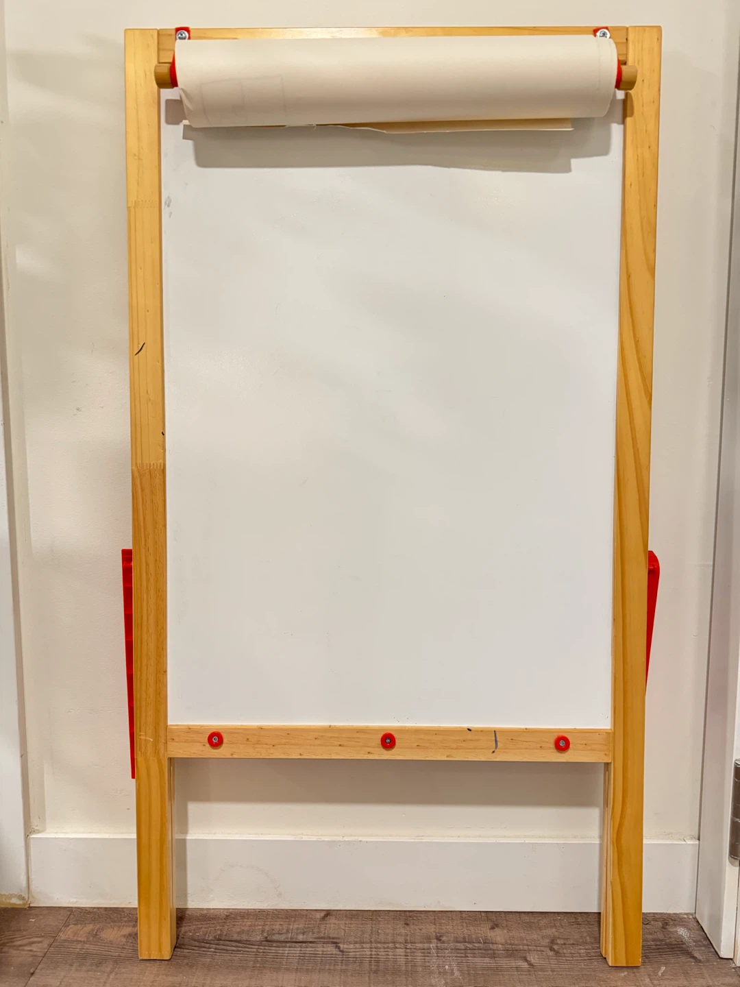 Wooden Easel with Whiteboard and Chalkboard