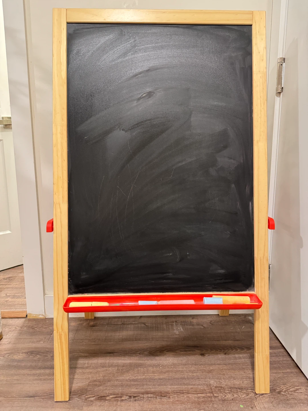Wooden Easel with Whiteboard and Chalkboard - photo 3