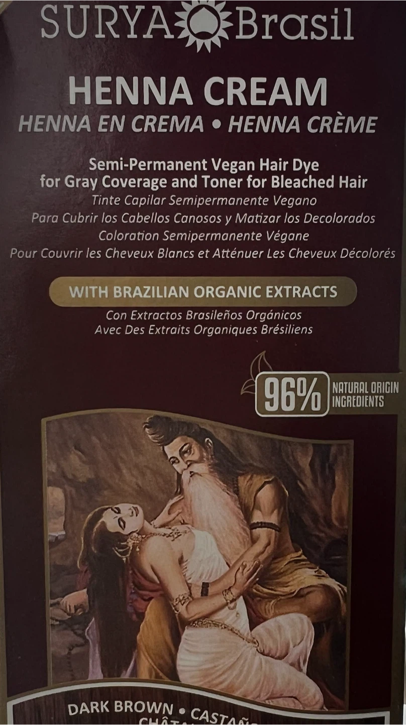 Surya Brasil Henna Cream Hair Dye - Dark Brown