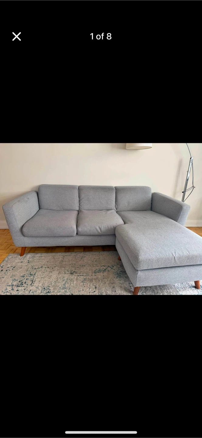 Grey Sectional Sofa free delivery