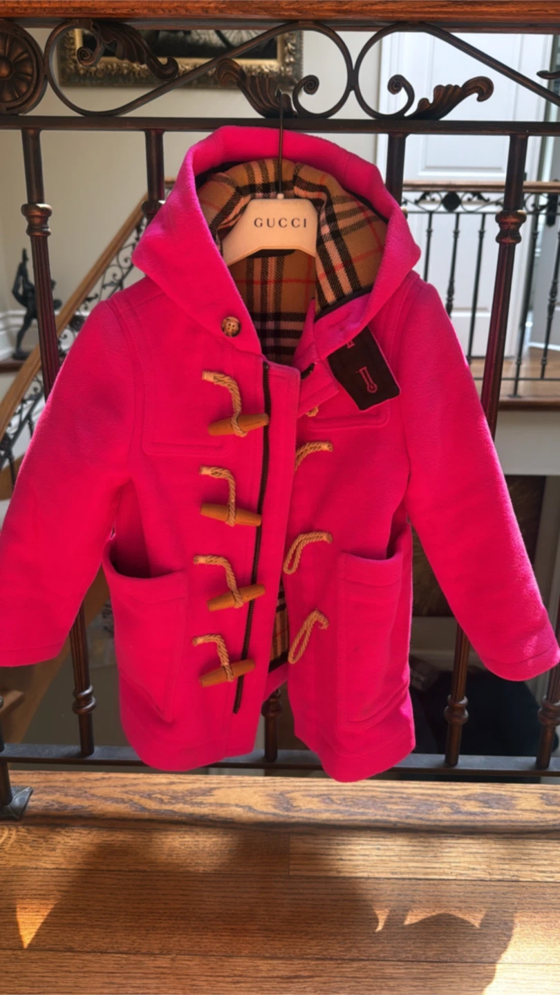 Hot Pink Duffle Coat burberry fashion