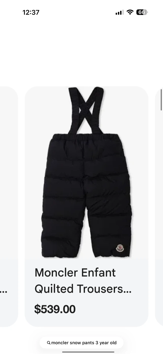 Moncler Enfant Quilted Snow Pants
