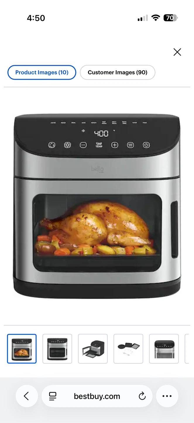 [Move out Sale] Bella Pro Series - Touch Screen Air Fryer Oven - photo 3