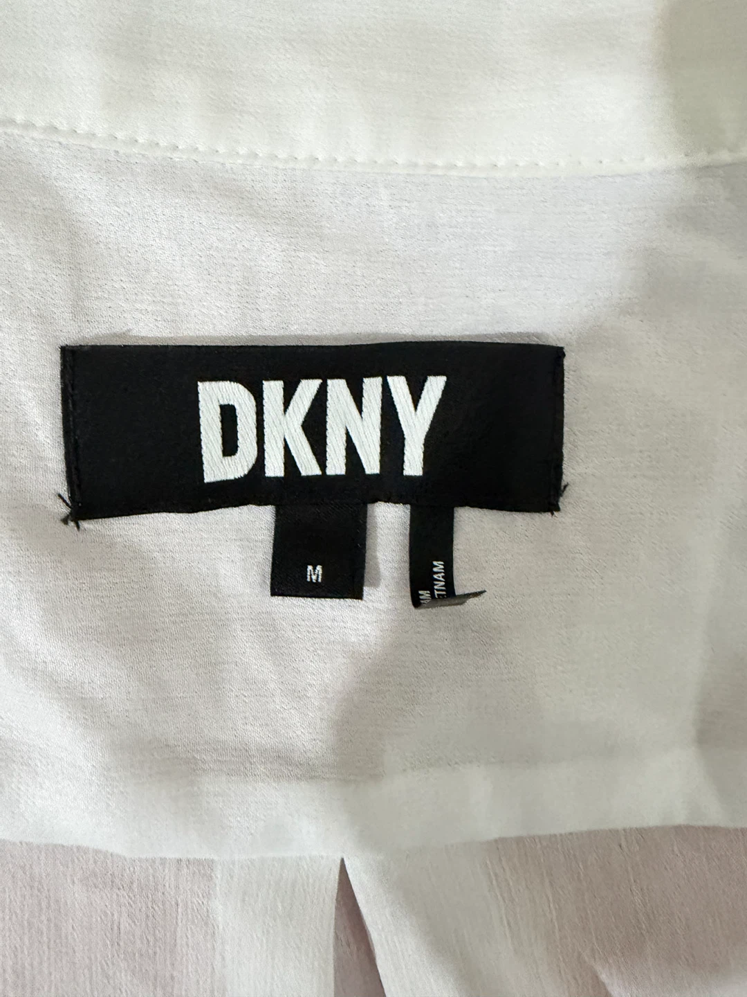 DKNY White Button-Up Shirt - Size M - photo 2