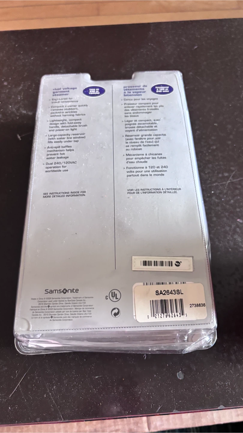 Samsonite Dual Voltage Garment Steamer - photo 2