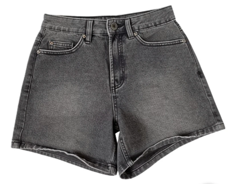 Devoted Black Denim Shorts Size 25