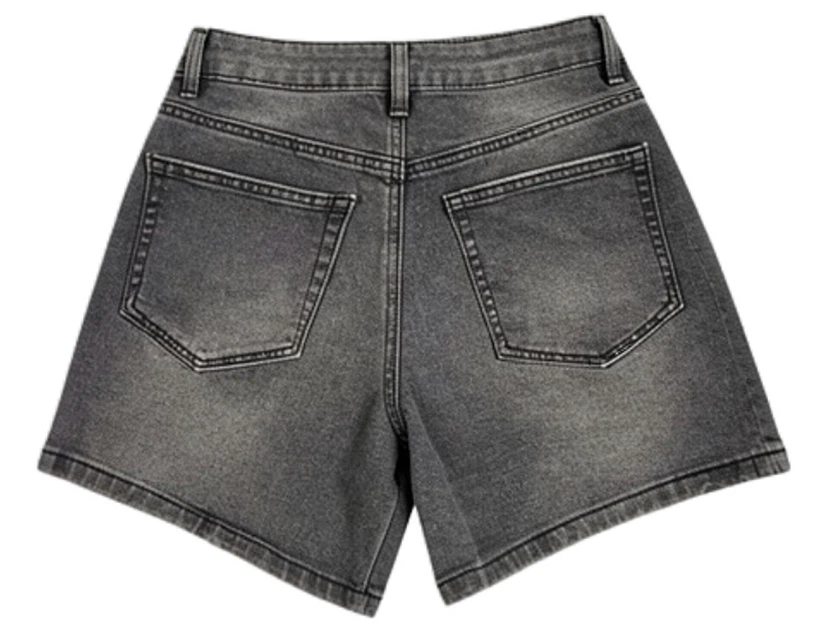 Devoted Black Denim Shorts Size 25 - photo 2