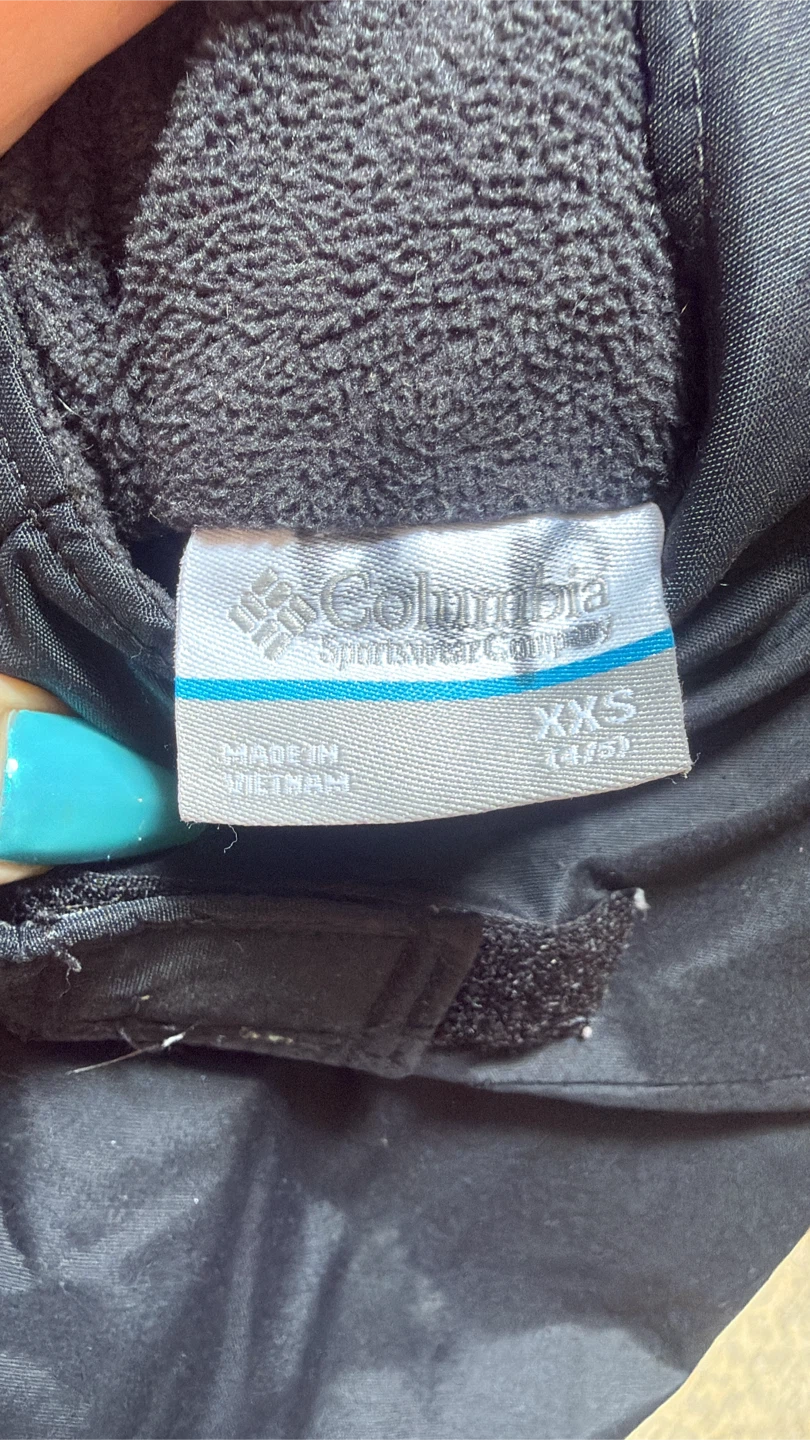 Columbia Black Snow Bib Overalls XXS - photo 2