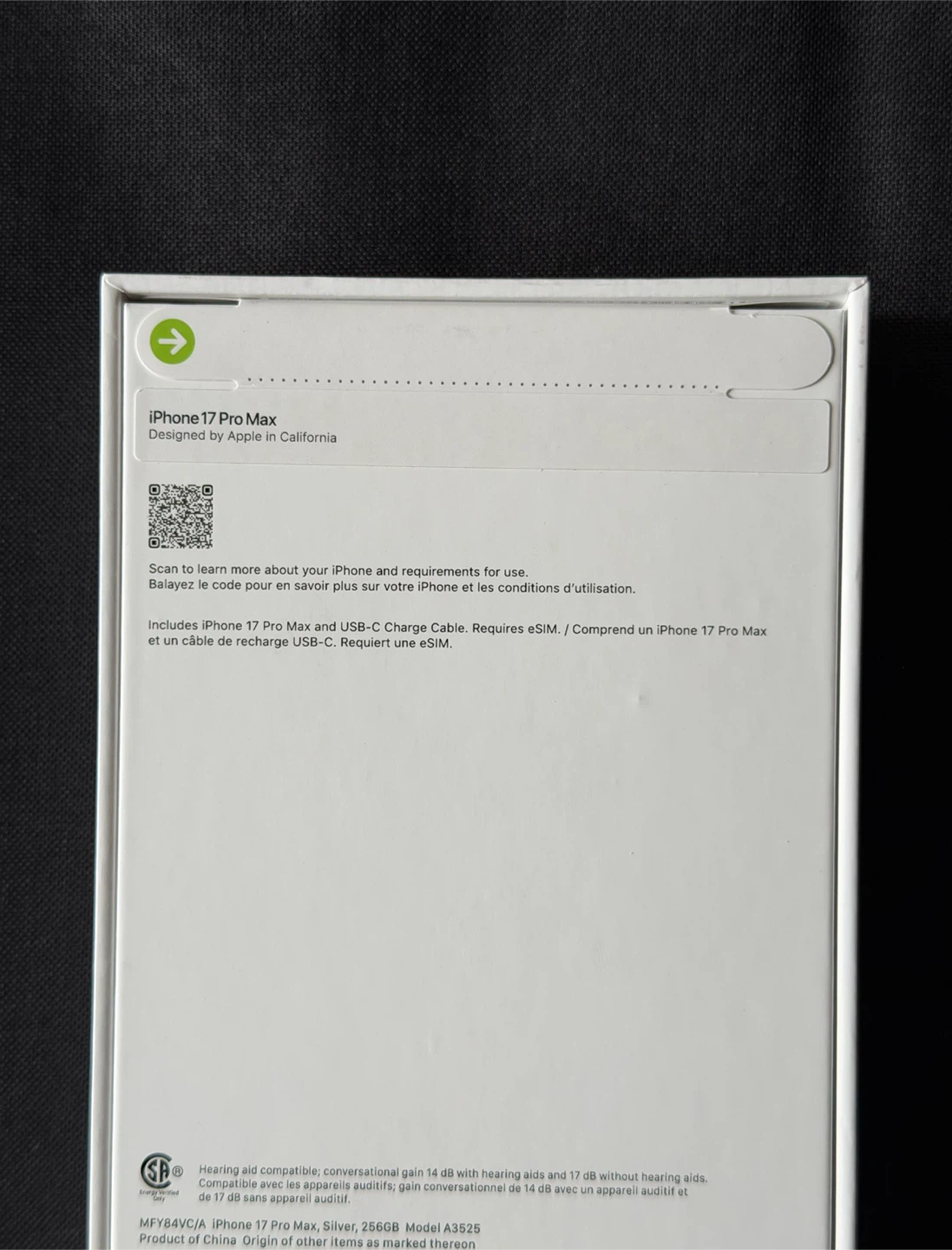 iPhone 17 pro max 256 silver new - photo 4
