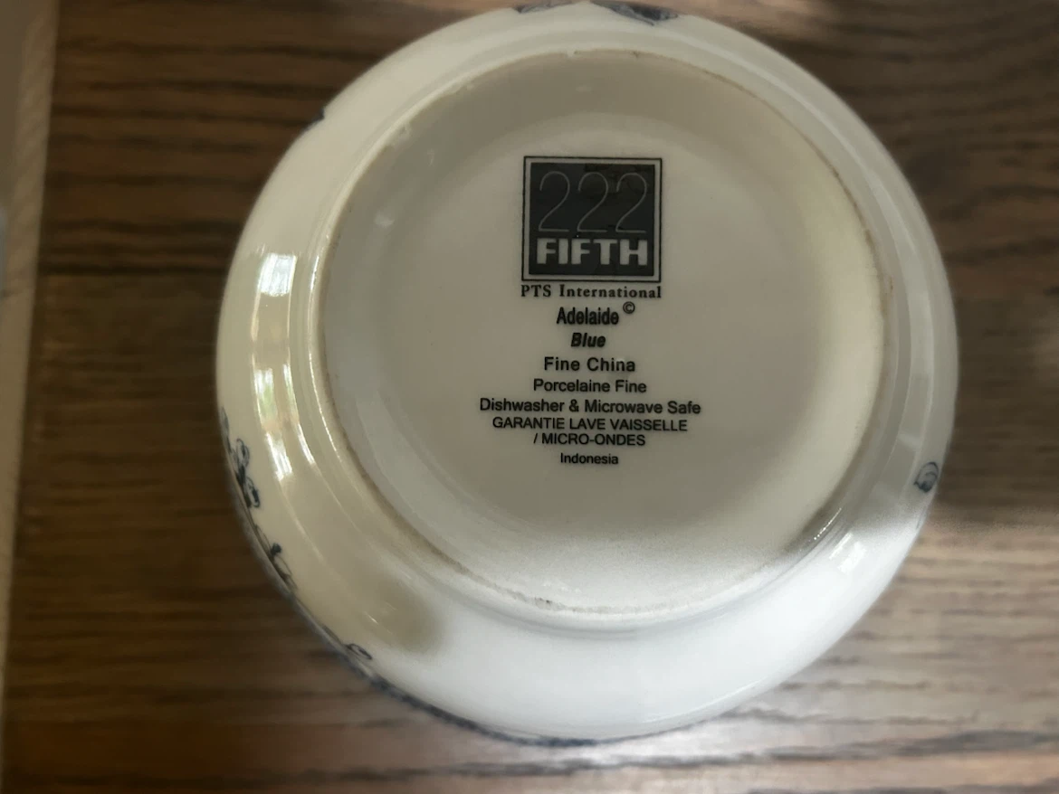 222 Fifth Adelaide Blue cereal bowl - photo 3