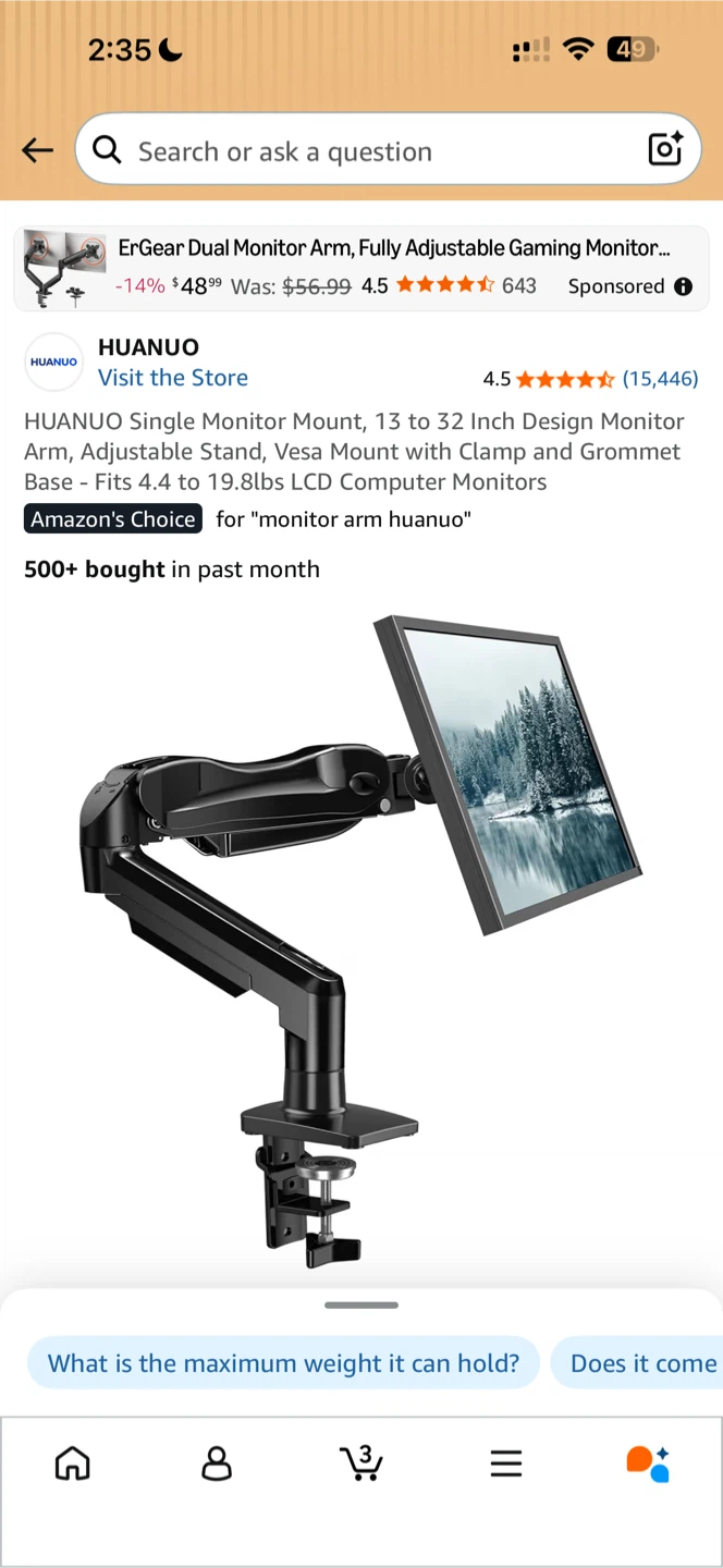 Monitor Desk Mount