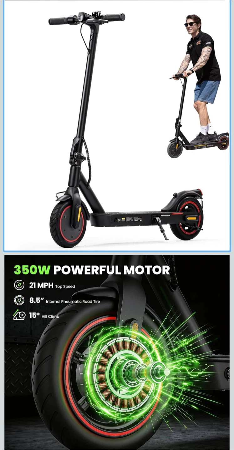 Maxshot Electric Scooter - 500W Motor, 22 Mph - photo 2