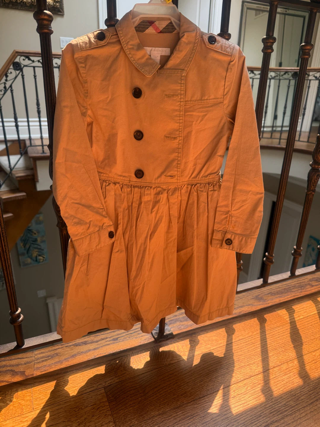 Burberry Kids Tan Trench Coat Dress - photo 2