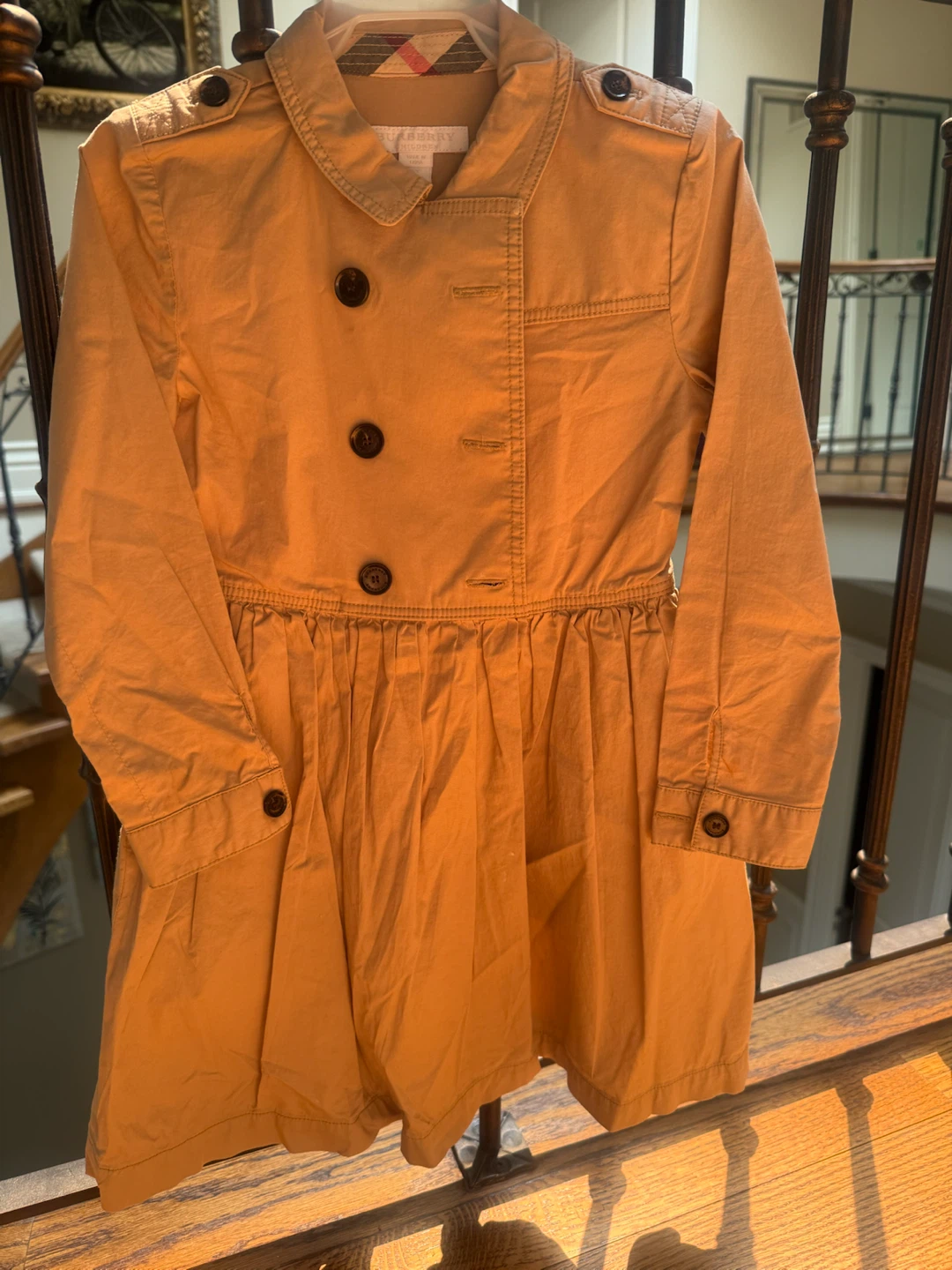 Burberry Kids Tan Trench Coat Dress - photo 3