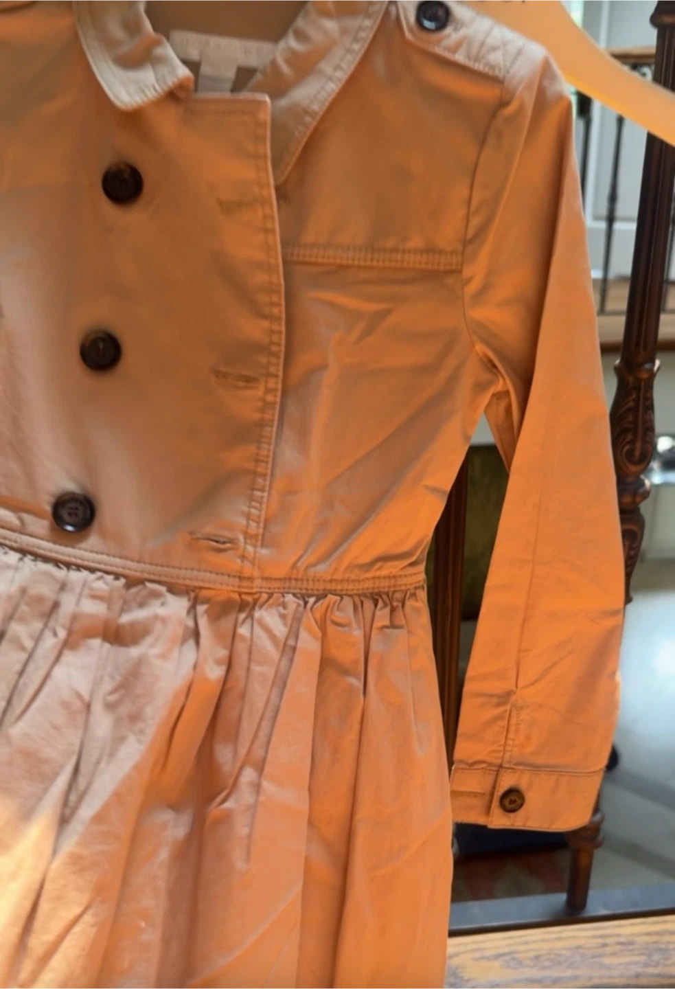 Burberry Kids Tan Trench Coat Dress - photo 4