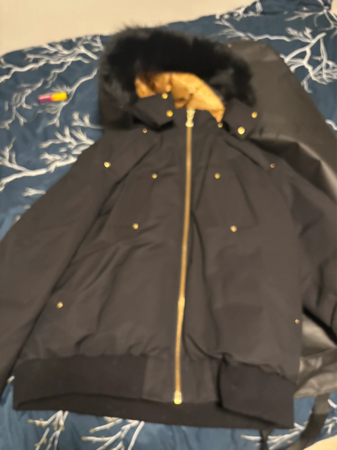 Moose Knuckles Black Bomber Jacket - photo 2