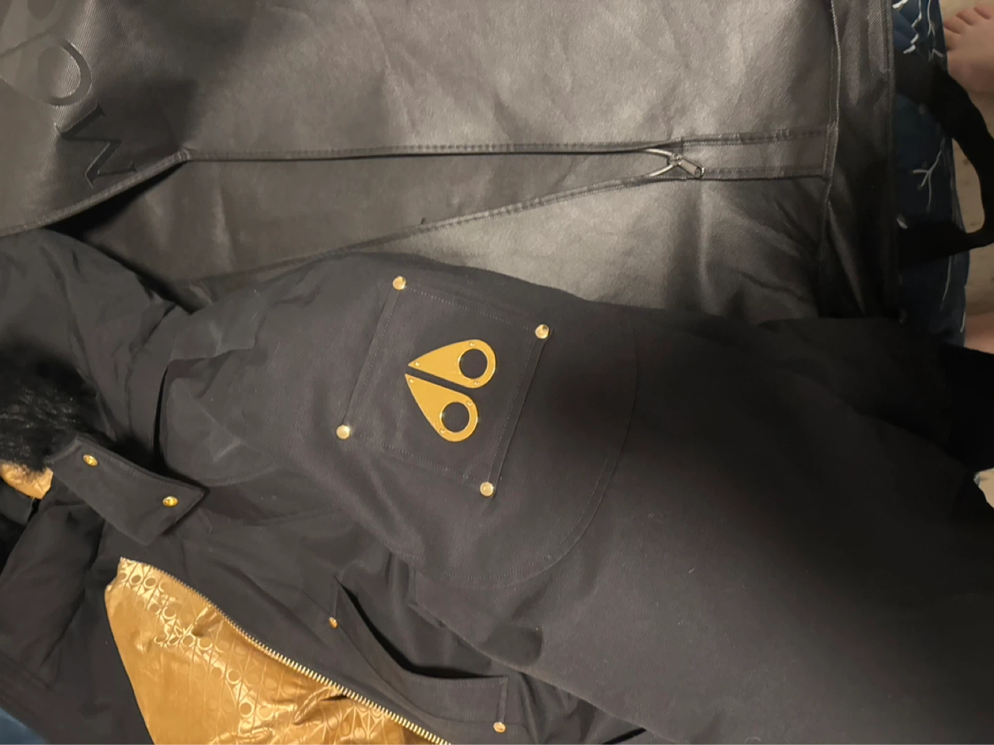 Moose Knuckles Black Bomber Jacket - photo 3