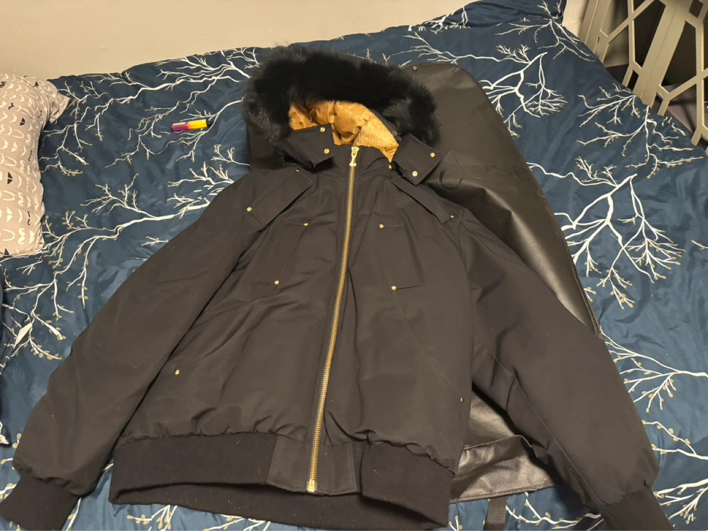 Moose Knuckles Black Bomber Jacket - photo 4