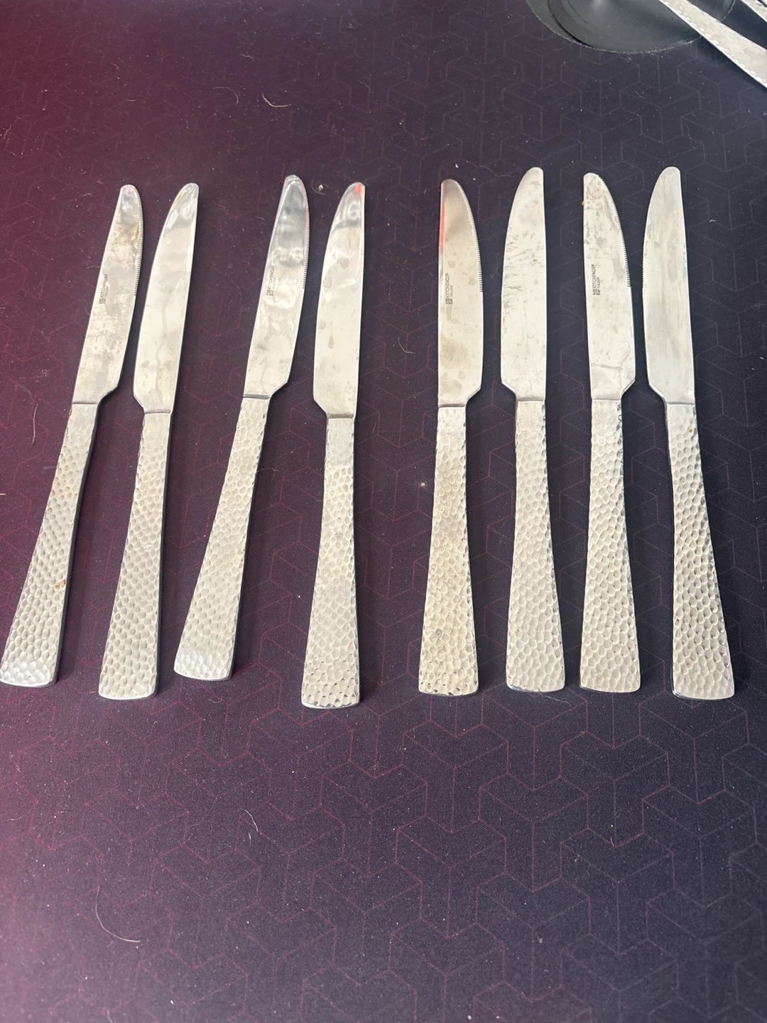 KITCHINO TABLEART Hammered Steak Knives - Set of 8 - photo 5