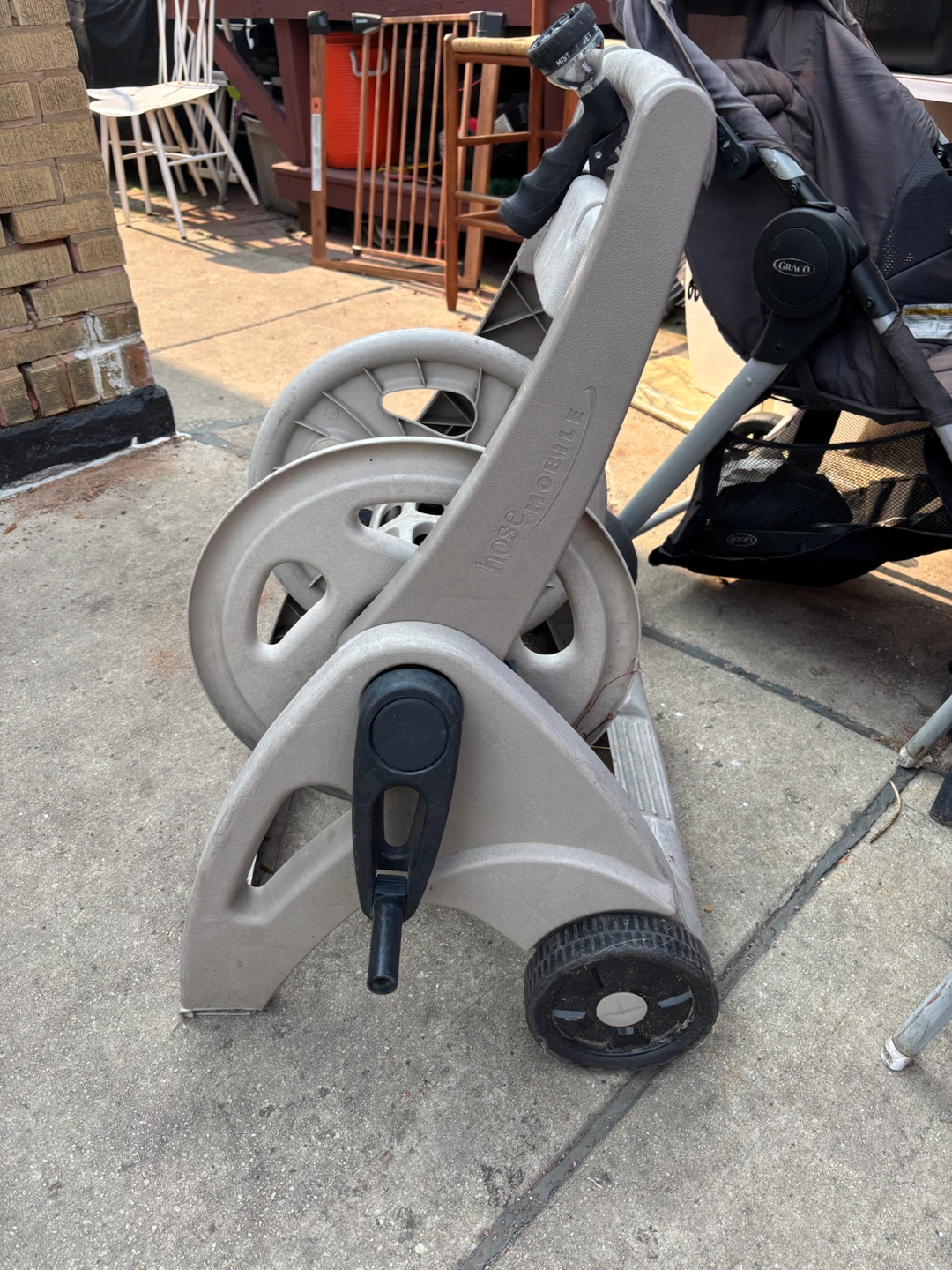 Hose Reel Cart Mobile Garden Hose Organizer - photo 4