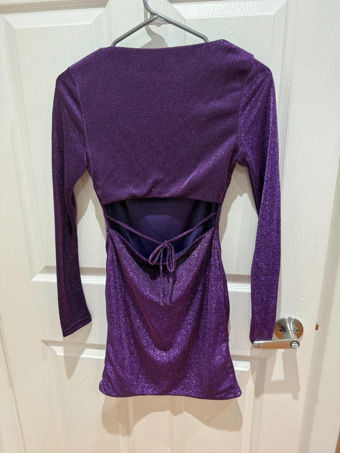 Purple Sparkle Mini Dress - photo 2