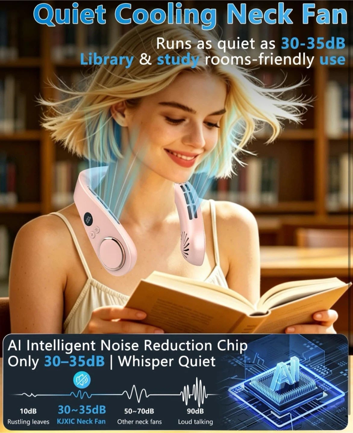 Neck Fan with Visual Display - photo 4