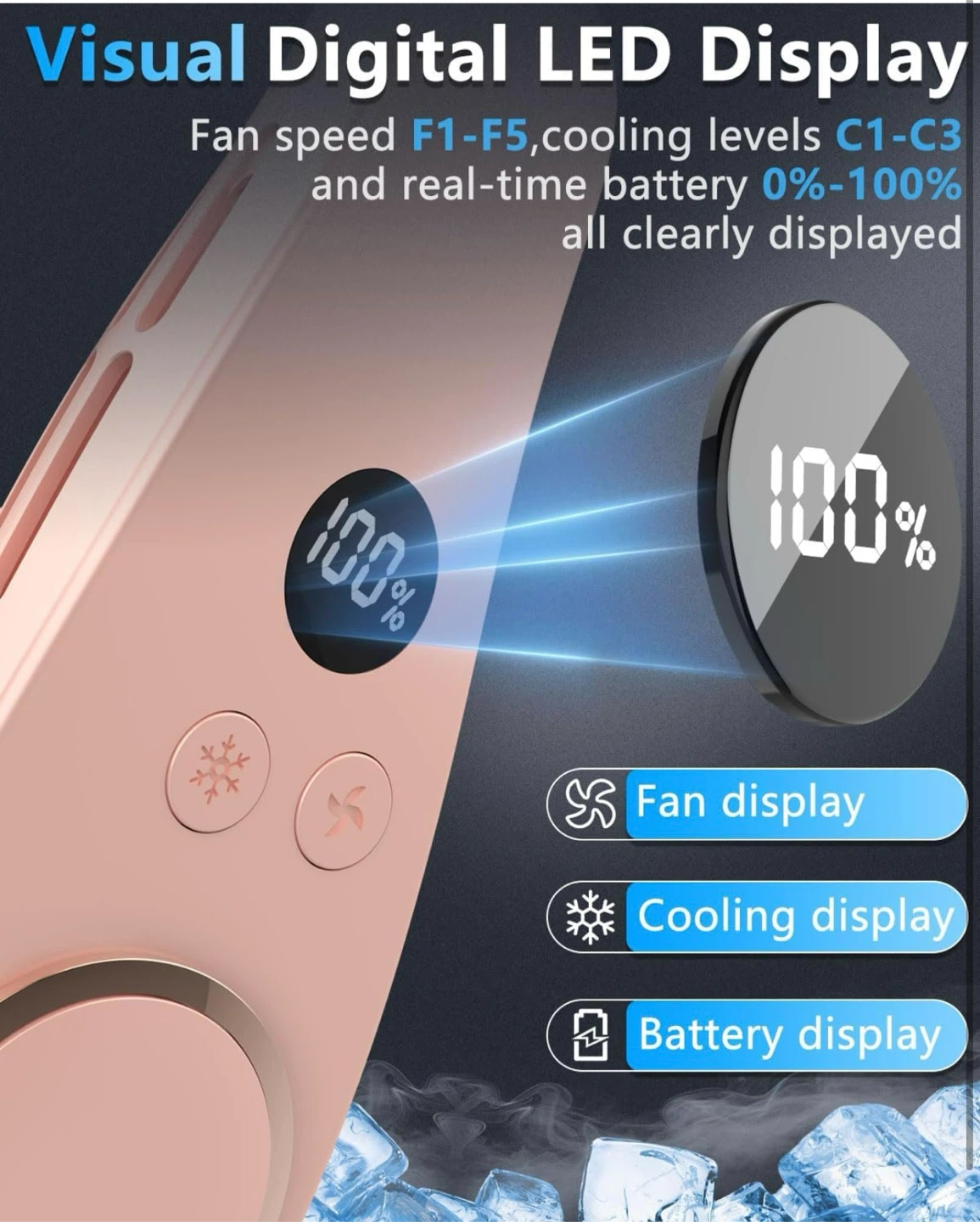 Neck Fan with Visual Display - photo 5