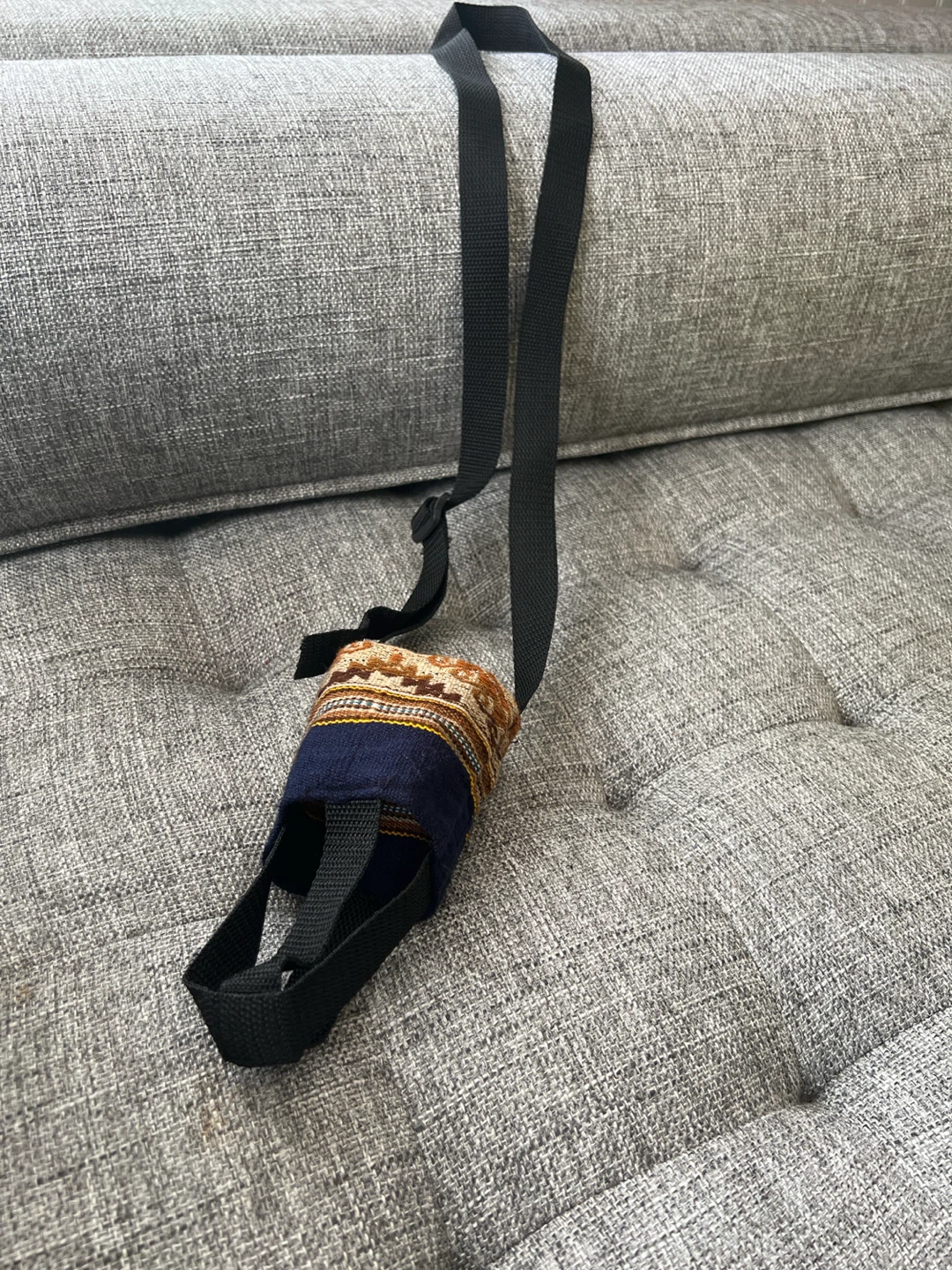 Woven Bottle Holder with Strap