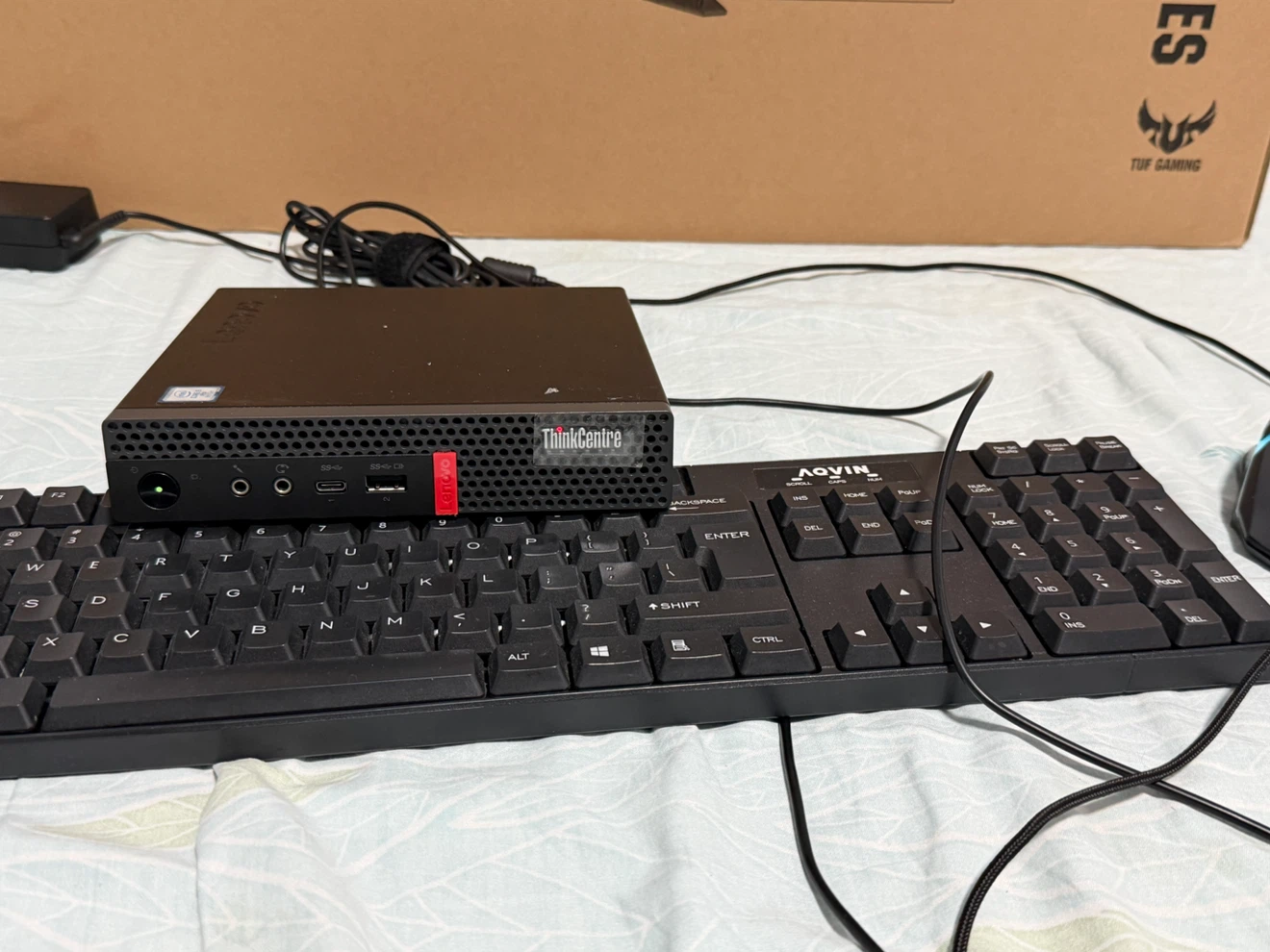 ASUS TUF Gaming 27" Monitor & Lenovo ThinkCentre PC Bundle - photo 3