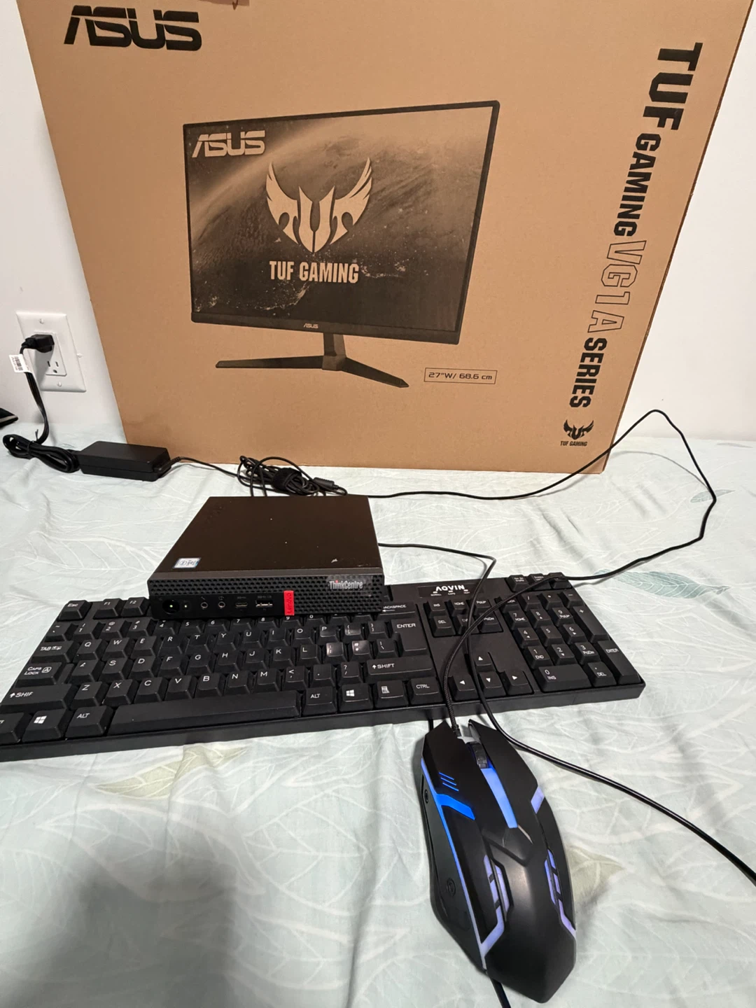 ASUS TUF Gaming 27" Monitor & Lenovo ThinkCentre PC Bundle - photo 4