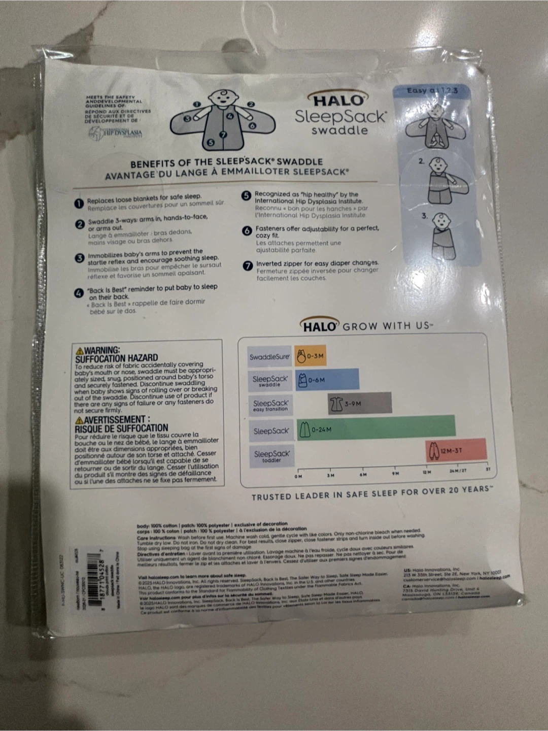 New HALO SleepSack Swaddle. Size NB to 3 mo - photo 4
