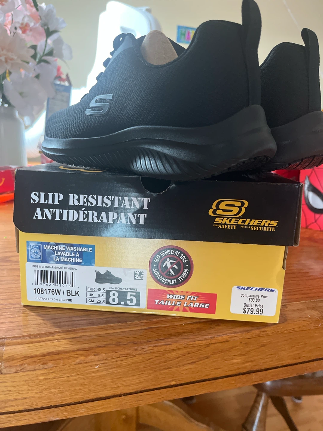 Skechers Slip-Resistant Work Shoes - Women's Size 8.5 Wide