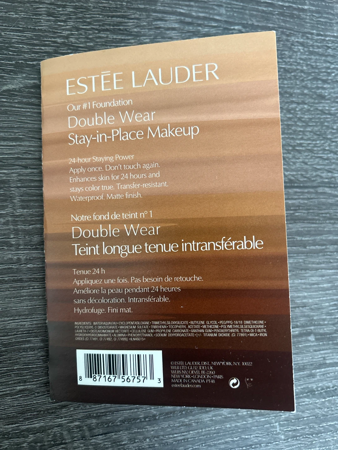 Estēe Lauder foundation samples