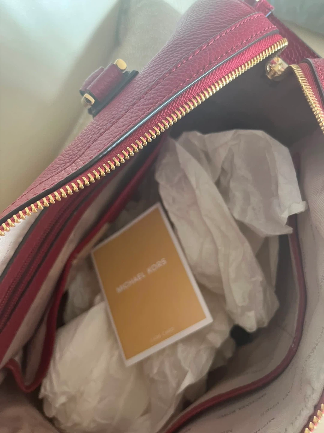 Michael Kors Red Leather Satchel Bag - photo 3