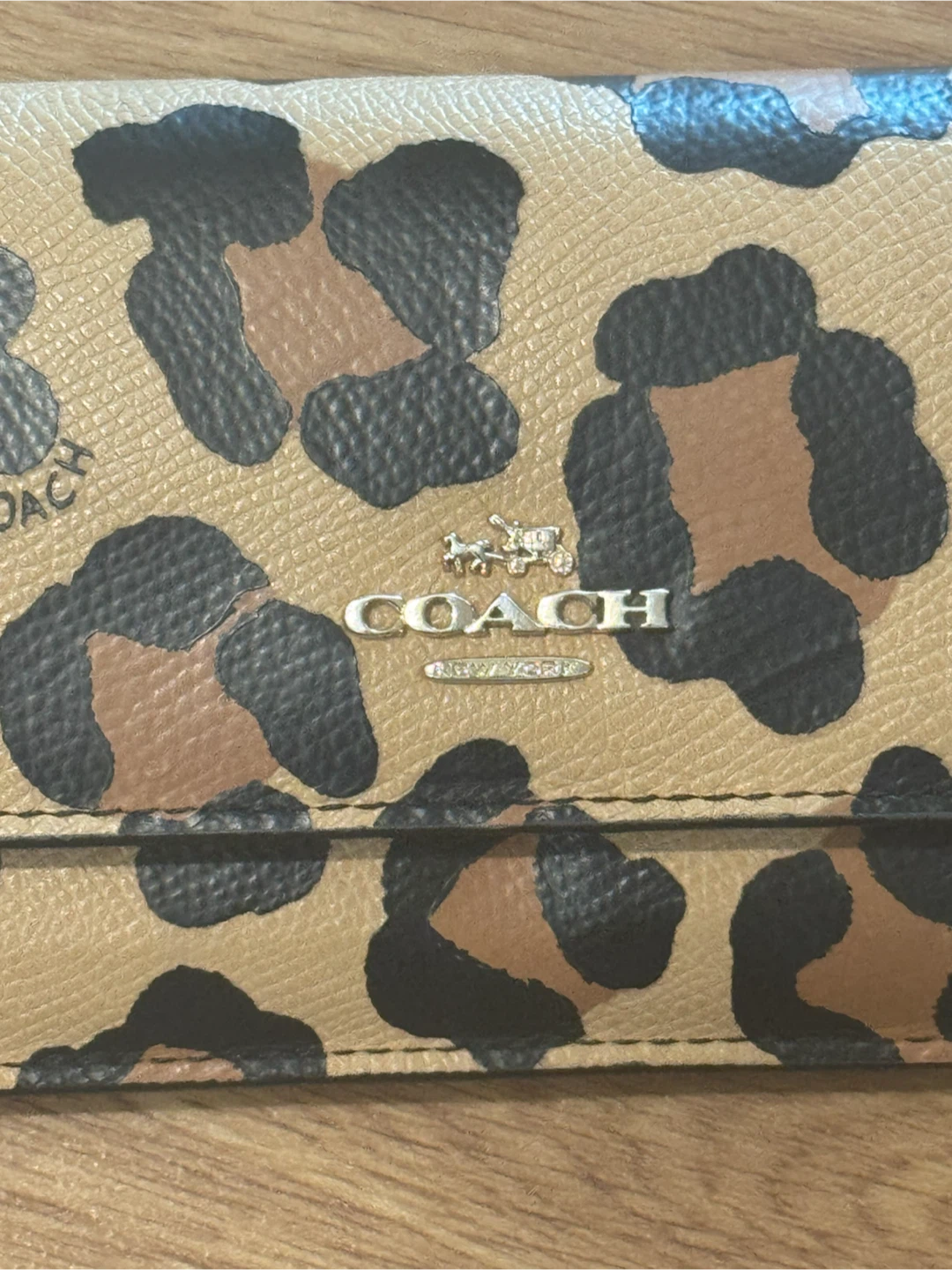 Coach Leopard Print Wallet