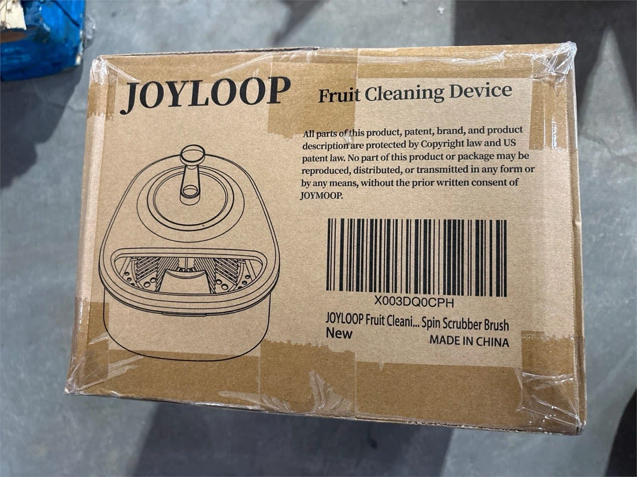 JOVLOOP Fruit Cleaning Device Spin Scrubber Brush - photo 3