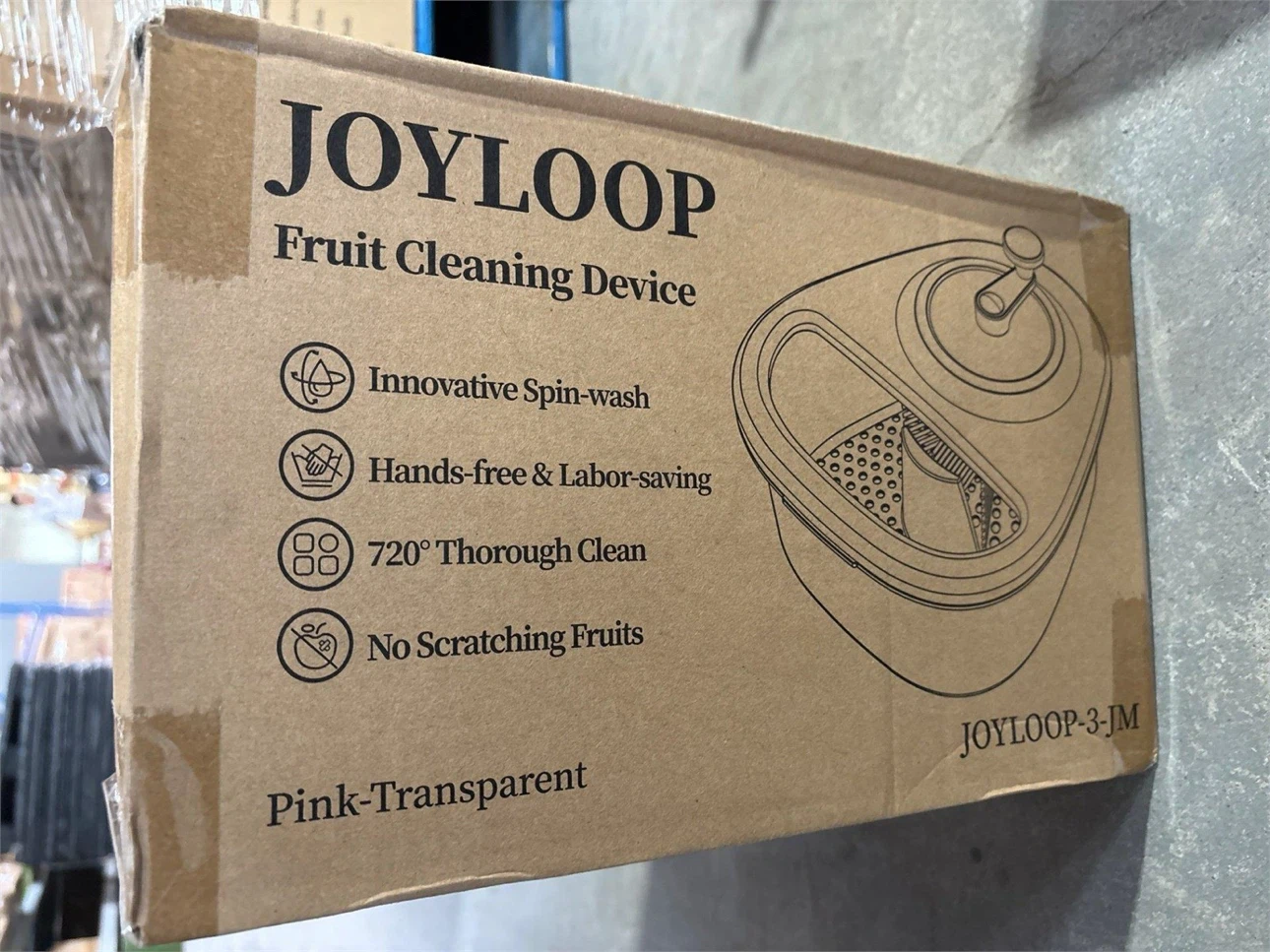 JOVLOOP Fruit Cleaning Device Spin Scrubber Brush - photo 4