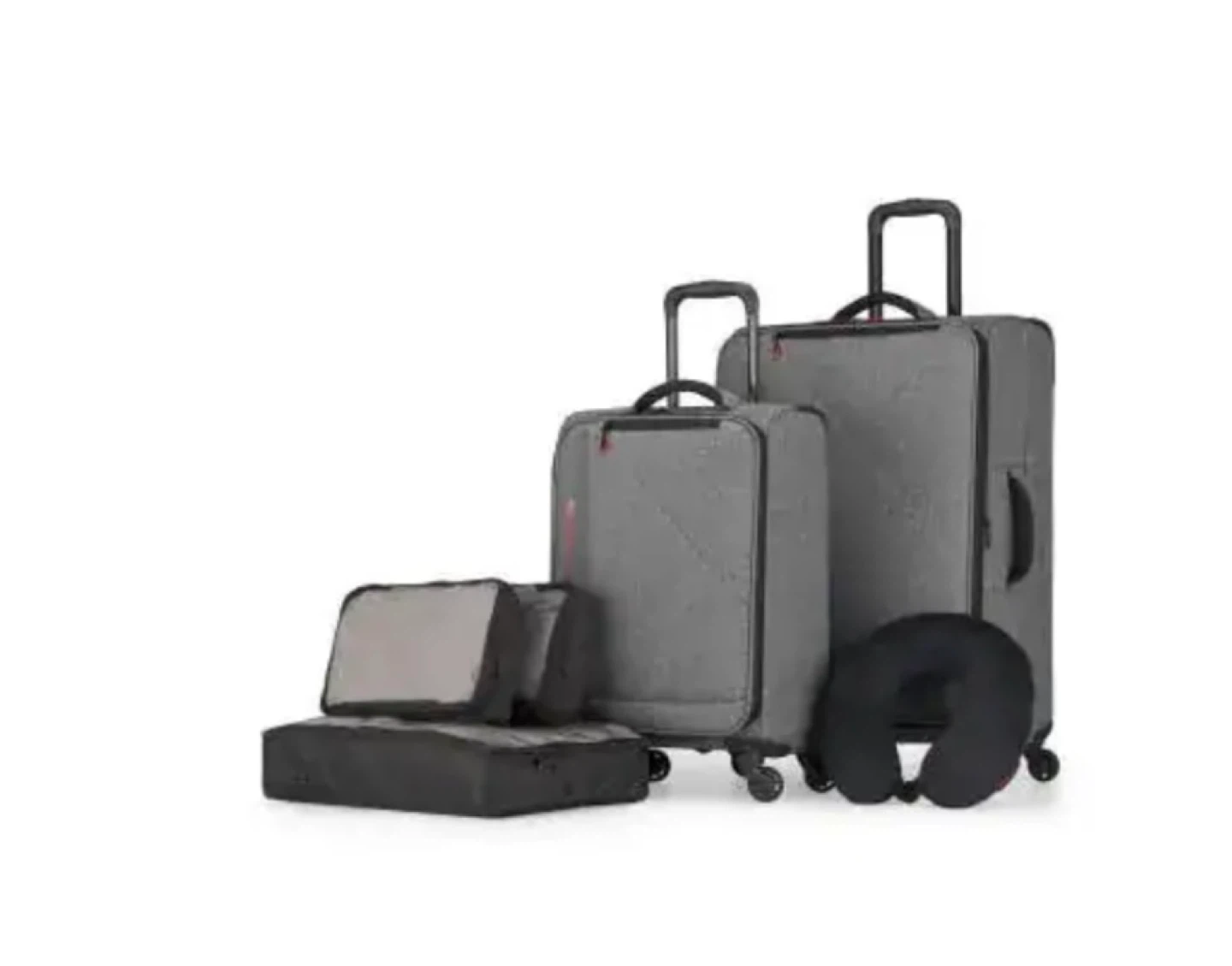 Grey 6- Pieces Luggage Set
