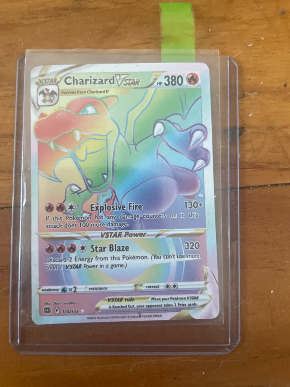 Pokemon Charizard VSTAR Rainbow Rare 174/172
